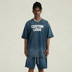 Camiseta de Manga Corta para Hombre, 100% Algodón, Sólida, de Lujo, Estilo Vintage, Holgada, Talla Grande, Perfecta para Personalizar - Product Image 2