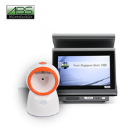 Lecteur de codes-barres de bureau USB-COM 2D ABS 3803 avec capteur CMOS, mode imageur mains libres, vitesse de numérisation 60 ips, usage commercial