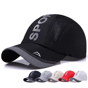 Mũ Thể Thao Nhanh Khô Phù Hợp Với Hat Breathable Polyester Ngoài Trời Golf Cap Điều Chỉnh Giá Rẻ Chạy Thể Thao Cap Hat