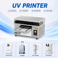 Harga Grosir Pabrik LINKO Printer Inkjet UV Flatbed Ukuran Kecil A2 Cmyk Otomatis untuk Kartu Cd, Pulpen, Botol, Casing Ponsel