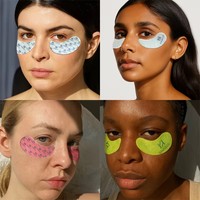 Masques hydrogel pour les yeux au collagène avec logo personnalisé OEM, caféine et acide hyaluronique pour lutter contre les rides et hydrater
