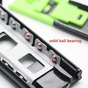 Riel Deslizante para Cajón de 45 mm de Buena Calidad, con Rodamiento de Bolas de 3 Pliegues, Sistema de Apertura por Presión - Product Image 2