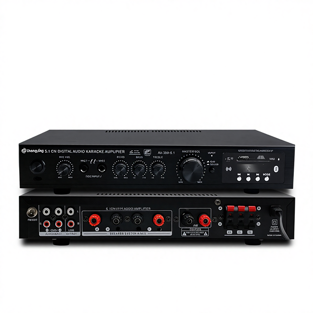 5.1 Channel Brushed Aluminum Panel Super Bass High Power Stage Home Theater for Radio Outdoor Amplifier Wholesale