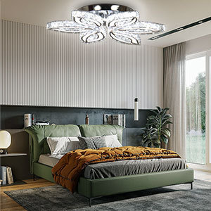 Luce moderna Led da incasso plafoniera per ufficio negozio K9 lampadario di cristallo luci a soffitto bianco freddo - Product Image 4