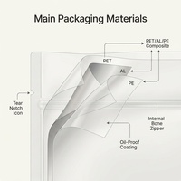 Sacs personnalisés en plastique laminé imprimés sur mesure pour poulet rôti, emballage alimentaire pour rôtisserie, poulet chaud au micro-ondes
