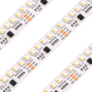 Luces de escenario placa negra <span class=keywords><strong>Led</strong></span> ArtNet <span class=keywords><strong>Matrix</strong></span> WIFI luz hoteles Dc24v Ucs2904 2,0 KHZ 65536 nivel gris 144led Rgbw tira Flexible - Product Image 1