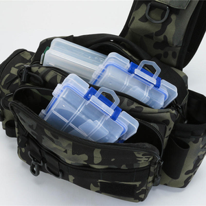 Sac de taille multifonctionnel grande capacité, gilet tactique, sac à dos bandoulière, rangement pour canne à pêche, sac pour équipement de pêche - Product Image 3