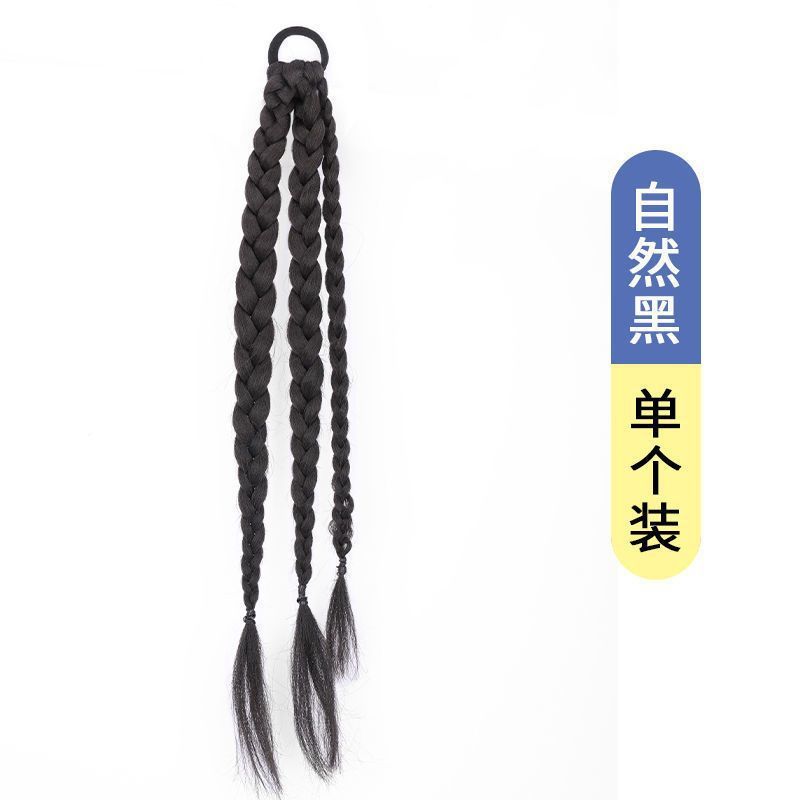 Nuevas trenzas de boxeo estilo chino [Negro Natural]