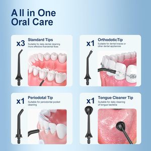 เครื่องทำความสะอาดฟันแบบพกพาไร้สายสำหรับขายส่ง ความจุ 400 มล. สำหรับทำความสะอาดช่องปากและฟัน ใช้ในบ้าน - Product Image 5