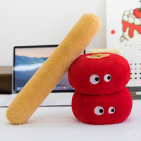 En stock, adorable peluche en forme de cerise rouge, coussin doux et câlin, animal en peluche pour enfants, cadeau, décoration de la maison, certifié CE, prêt à être expédié