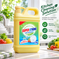 Savon à vaisselle multi-usages OEM pour la cuisine domestique, éliminateur efficace d'huile et de taches alimentaires pour la vaisselle