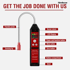 Détecteur de fuite de réfrigérant WJL-6000 PRO pour systèmes HVAC, batterie au lithium rechargeable, détecte <span class=keywords><strong>R32</strong></span>/R410A/R454B/R290 - Product Image 6