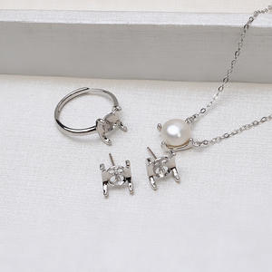 ชุดจี้มงกุฎเงินแท้ S925 สไตล์ยุโรปอเมริกัน ยี่ห้อ Wenchi พร้อมอุปกรณ์เสริมสำหรับทำต่างหูแบบ DIY สำหรับผู้หญิง - Product Image 2