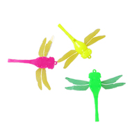 Cadeau promotionnel gratuit, prix bas, jouets en vrac, vente en gros, jouet sifflet en plastique mignon en forme de libellule, jouet œuf pour enfants