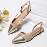 Sandalias Planas con Tiras y Punta Cerrada QuiteS 2027, Elegantes y Versátiles, Estilo Retro Sofisticado