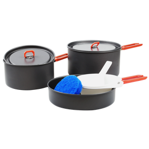 Juego de Utensilios de Cocina Portátiles Ligeros para Acampar, Sartén Antiadherente y Kit de Vajilla para Picnics al Aire Libre - Product Image 1