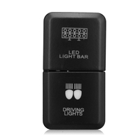 Sakelar Tombol Lampu LED Ganda 12V untuk Mobil, Sakelar Tekan On-off untuk Lampu Kabut dan Lampu Sorot, untuk Toyota Prado Hilux Land Cruiser