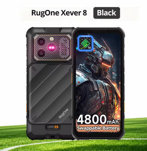 Teléfono resistente RugOne Xever 8 con Helio G200, 16 GB de RAM, Android 16, eSIM, batería extraíble, NFC, smartphone a prueba de agua para exteriores. - Product Image 2