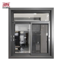 Ventana Abatible de Aluminio con Aislamiento Térmico, Recubrimiento en Polvo, Estándar NFRC AS2047, Insonorizada, con Vidrio Templado y Diseño Gráfico
