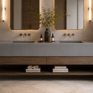 Quartzite gris de dureté supérieure, pierre gris moyen uniforme avec résistance aux intempéries et esthétique minimaliste pour un design moderne - Product Image 3