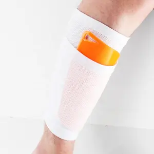 Wholesale Custom Sports Safety Protective Compression Soccer Football Calf Shin Guard Sock