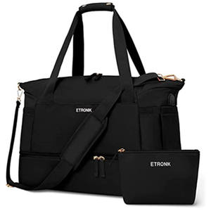 Custom 2 in 1 Duffle <b>Bags</b> Carry on <b>Overnight</b> Weekend Sports Gym Travel <b>Bag</b> Wholesale and Usb <b>Leather</b> Duffel <b>Bag</b> - Product Image 1
