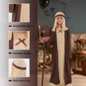Ả Rập Saudi áo choàng cosplay biểu tượng tùy chỉnh Arab trang phục trẻ em bán buôn vai trò chơi bedouin Chăn Cừu trang phục - Product Image 4