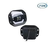 Lumière de travail LED bicolore blanche et jaune 40W, 12-36V, faisceau haut et bas, lumière de conduite tout-terrain pour SUV, ATV, camion, moto