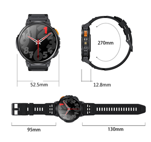 Nouvelle montre connectée K66, appel BT, <span class=keywords><strong>lampe</strong></span> <span class=keywords><strong>torche</strong></span>, écran rond IPS de 1,85 pouce, moniteur de fréquence cardiaque, moniteur de tension artérielle, moniteur d'oxygène, montre multisports - Product Image 6