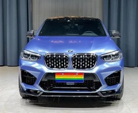 Convient à BMW X4M F98 Retrofit Upgrade, diffuseur de lèvre avant en fibre de carbone, kit de carrosserie du panneau inférieur du pare-chocs avant.