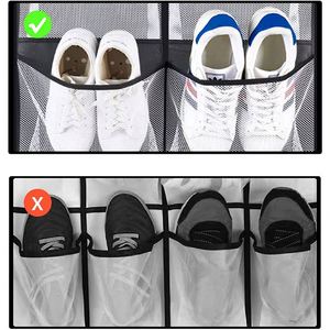 Breathable Fabric Over the Door Hanging <b>Shoe</b> Organizer, Big Pocket Size Over the Door Complete with 4 Strong Metal <b>Hook</b> - Product Image 2