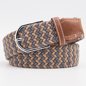 Hot <span class=keywords><strong>Sale</strong></span> Custom Woven Männer Stretch Geflochtener Elastischer Gürtel Mode Frauen Leinwand Geflochtener Stretch Elastischer Gürtel m Männer Geflecht gürtel - Product Image 6
