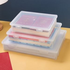 A4 Document Organizer Desktop Storage Box Covered Moisture Proof Certificate Holder File Folder Office Home Use - Product Image 2