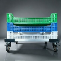 Plateau de séchage en plastique HDPE de qualité alimentaire, empilable, perforé, 810*600*110mm, pour fruits, légumes, séchage à l'air, congélation des fruits de mer