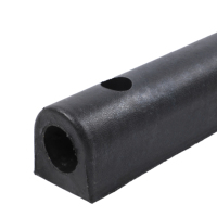 Pare-battage de bateau robuste en caoutchouc vierge 100% noir, longueur 90 cm, épaisseur 10 cm, pour protection