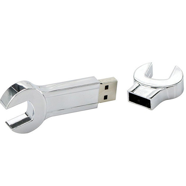 Wholesale USB 2.0 Wrench U Disk Tool 32g Simulated Metal USB Flash Drive New Electronic Advertising Gift