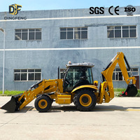Excavadora de Ruedas de Servicio Pesado, Retroexcavadora 4x4, Excavadora Hidráulica para Construcción y Agricultura, Certificación CE ISO, de Fábrica