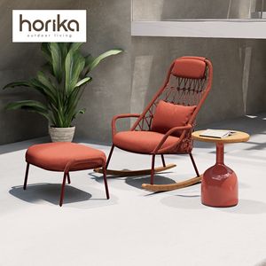 Chaises longues <span class=keywords><strong>de</strong></span> luxe en aluminium pour hôtels, loisirs, patio extérieur, mobilier <span class=keywords><strong>de</strong></span> <span class=keywords><strong>jardin</strong></span> moderne pour <span class=keywords><strong>balcon</strong></span>, chaise berçante <span class=keywords><strong>avec</strong></span> pouf - Product Image 2