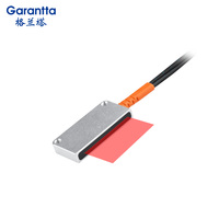 Diffuseur de lumière à matrice de fibres optiques rectangulaire à coque métallique Garantta pour amplificateur de capteur à fibres