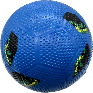 ลูกฟุตบอลยางเป่าลม5/4ลูกบอลสีแดงสีเหลืองสีน้ำเงินขนาดอย่างเป็นทางการผลิตตามสั่ง