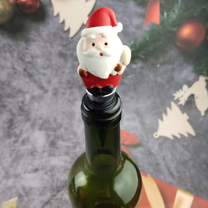 Santa Claus Wine Stopper Metal Christmas Bottle Seal For Home Use - Product Image 2