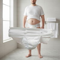 Couches pour adultes à grande taille avec ceinture élastique, adaptées aux personnes corpulentes, prix usine, OEM, ODM personnalisé