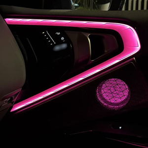 Para <span class=keywords><strong>BMW</strong></span> G48, nuevo <span class=keywords><strong>BMW</strong></span> <span class=keywords><strong>X3</strong></span> Series 2025, Kit de actualización de cubierta de altavoz LED, placa de cubierta de bocina luminosa con luz ambiental, modificación de coche - Product Image 5