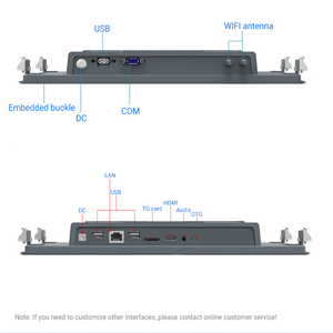 Pannello operativo integrato/a parete/Desktop senza ventaglio capacitivo LCD Touch Screen All-in-One per Computer industriale Android I3 PC - Product Image 4