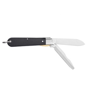 2.8 "double lames <span class=keywords><strong>tournevis</strong></span> fil grattoir lame stylo lame antidérapant ABS poignée échelles multi-outils couteau d'électricien avec boucle - Product Image 3