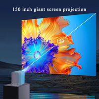 Proyector de Cine en Casa Portátil CRE CR30 Mini 4K, Smart TV LED LCD con Android para Uso Comercial y Educativo