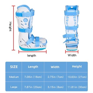 Sepatu Medis Anak dengan Air Cam Walker untuk Perlindungan Cedera Pergelangan Kaki Ortopedi, Perawatan Jari Kaki Patah dan Fraktur - Product Image 5
