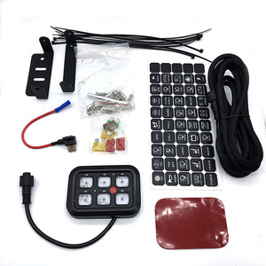 DC 6Gang Automotive Light ON OFF Caja de panel de control de circuito Interruptor basculante de 12V - Product Image 4