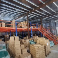 Estantería de Entresuelo Expandible, Almacenamiento Vertical, Equipo Industrial para Áticos y Desvanes de Fábrica
