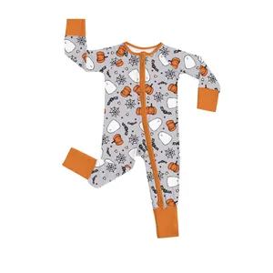 2023 नवजात कद्दू हेलोलीन कस्टम बेबी रोपर बच्चे के कपड़े पहने हुए बच्चे के कपड़े
